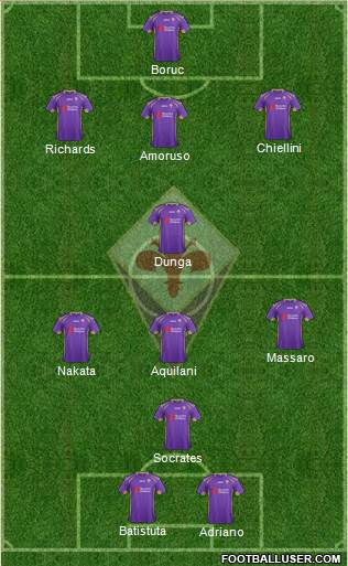 Fiorentina Formation 2014