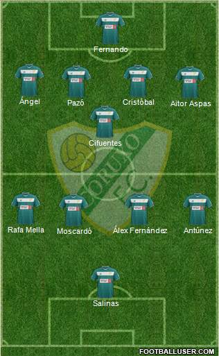 Coruxo F.C. Formation 2014
