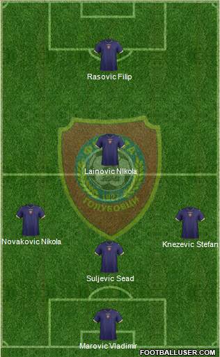 FK Zeta Golubovci Formation 2014