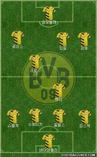Borussia Dortmund Formation 2014