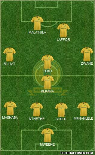 Mamelodi Sundowns Formation 2014