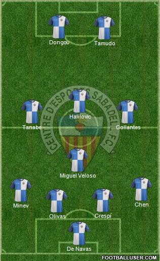 C.E. Sabadell Formation 2014