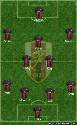 KS Flamurtari Vlorë Formation 2014