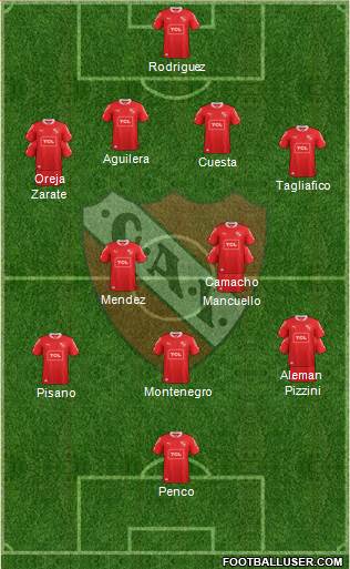 Independiente Formation 2014