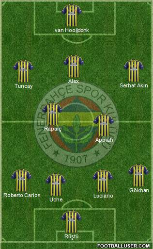 Fenerbahçe SK Formation 2014