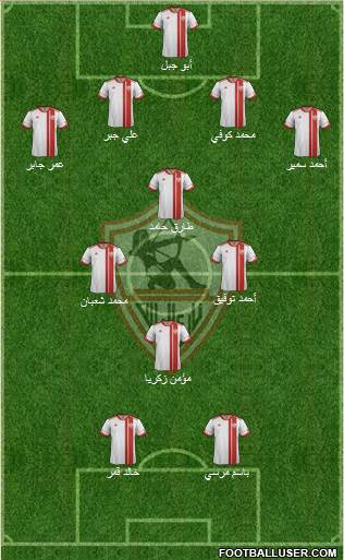 Zamalek Sporting Club Formation 2014