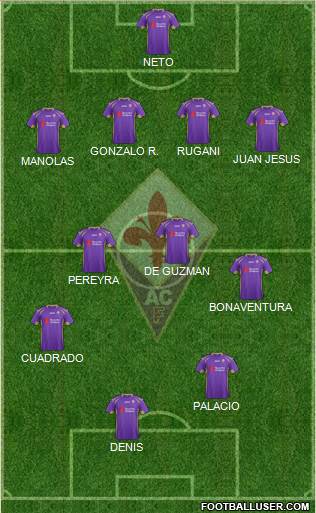Fiorentina Formation 2014