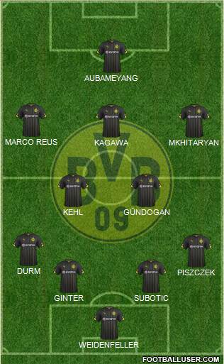 Borussia Dortmund Formation 2014