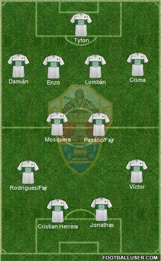 Elche C.F., S.A.D. Formation 2014