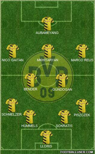 Borussia Dortmund Formation 2014