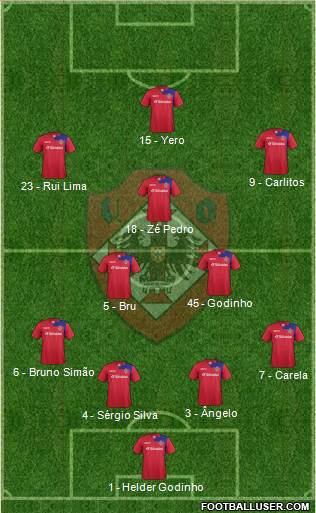 União Desportiva Oliveirense Formation 2014