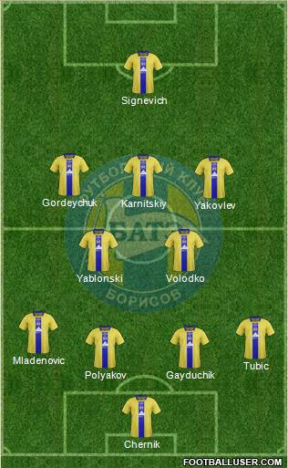 BATE Borisov Formation 2014