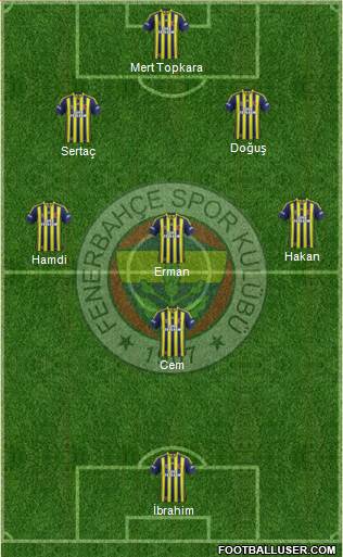 Fenerbahçe SK Formation 2014