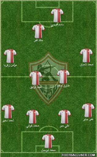 Zamalek Sporting Club Formation 2014