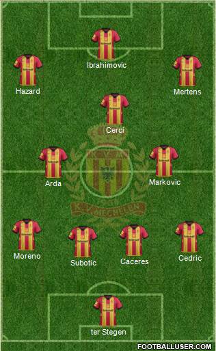 Yellow Red KV Mechelen Formation 2014