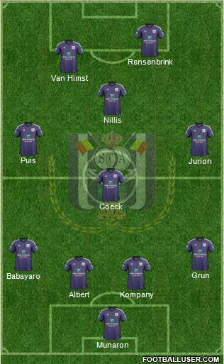 RSC Anderlecht Formation 2014