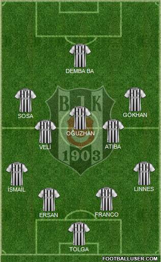 Besiktas JK Formation 2014