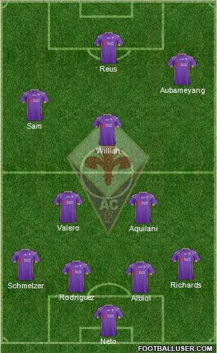 Fiorentina Formation 2014