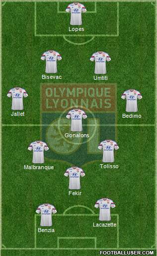 Olympique Lyonnais Formation 2014