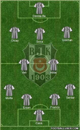 Besiktas JK Formation 2014