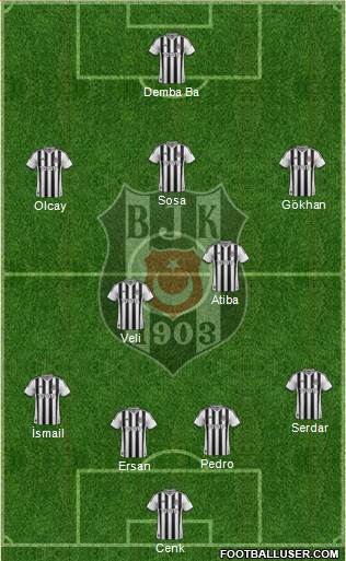 Besiktas JK Formation 2014