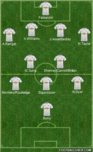 Swansea City Formation 2014