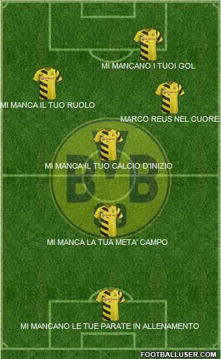 Borussia Dortmund Formation 2014