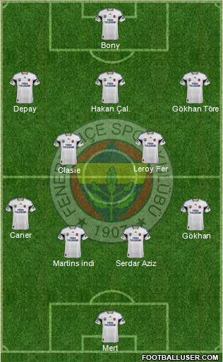 Fenerbahçe SK Formation 2014