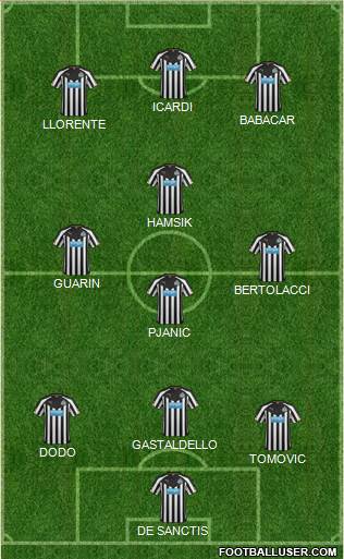 Newcastle United Formation 2014