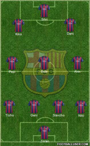 F.C. Barcelona Formation 2014