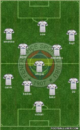 Fenerbahçe SK Formation 2014