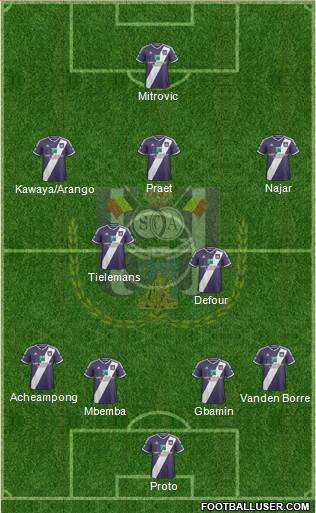 RSC Anderlecht Formation 2014