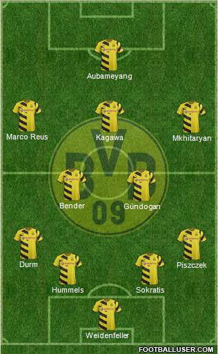 Borussia Dortmund Formation 2014