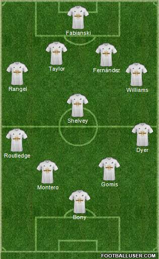 Swansea City Formation 2014