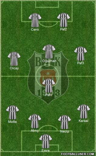 Besiktas JK Formation 2014