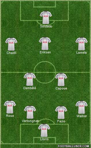 Tottenham Hotspur Formation 2014
