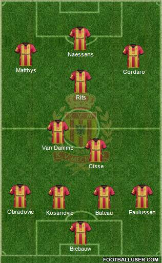 Yellow Red KV Mechelen Formation 2014