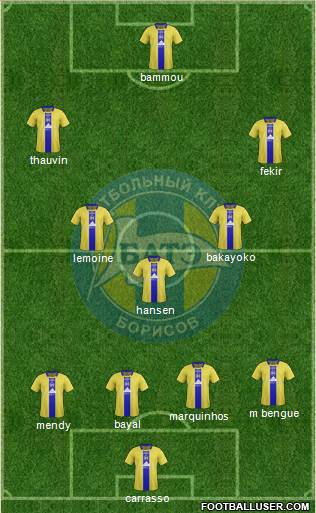 BATE Borisov Formation 2014