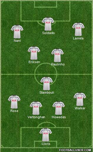 Tottenham Hotspur Formation 2014