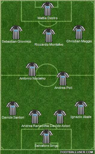 Newcastle United Formation 2014