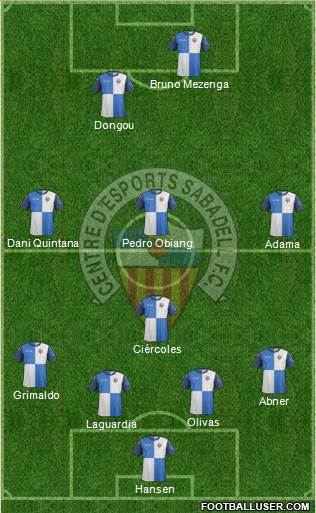 C.E. Sabadell Formation 2014