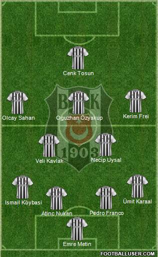 Besiktas JK Formation 2014