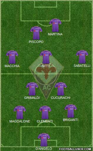 Fiorentina Formation 2014