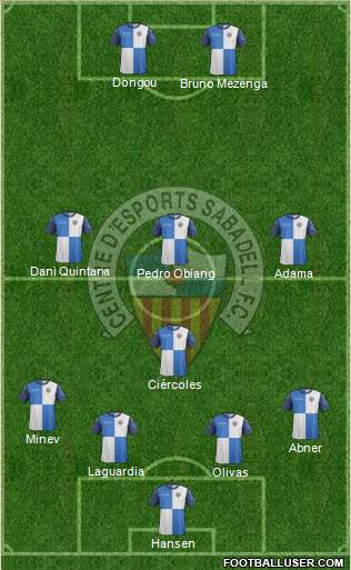 C.E. Sabadell Formation 2014