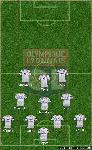 Olympique Lyonnais Formation 2014