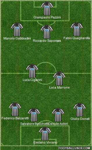Newcastle United Formation 2014