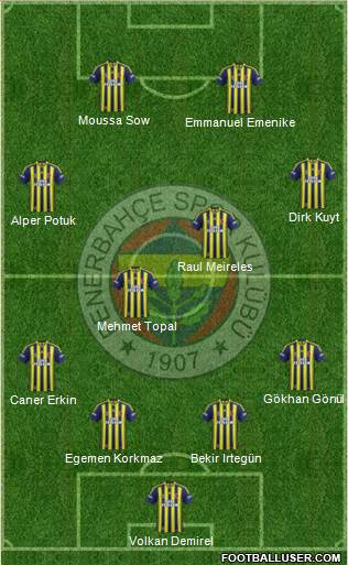 Fenerbahçe SK Formation 2014