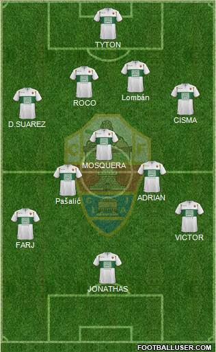Elche C.F., S.A.D. Formation 2014