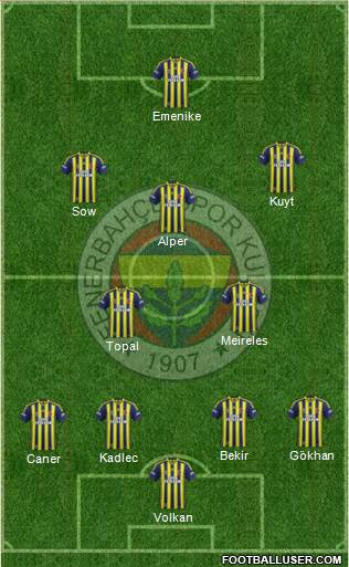 Fenerbahçe SK Formation 2014