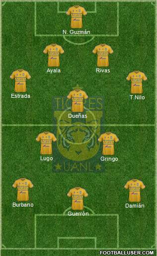 Club Universitario de Nuevo León Formation 2014
